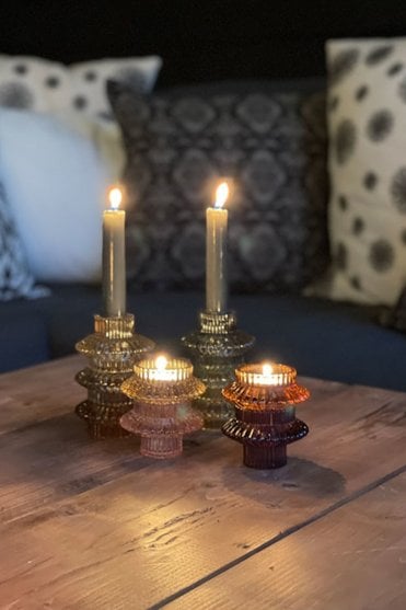Creme Candleholder 