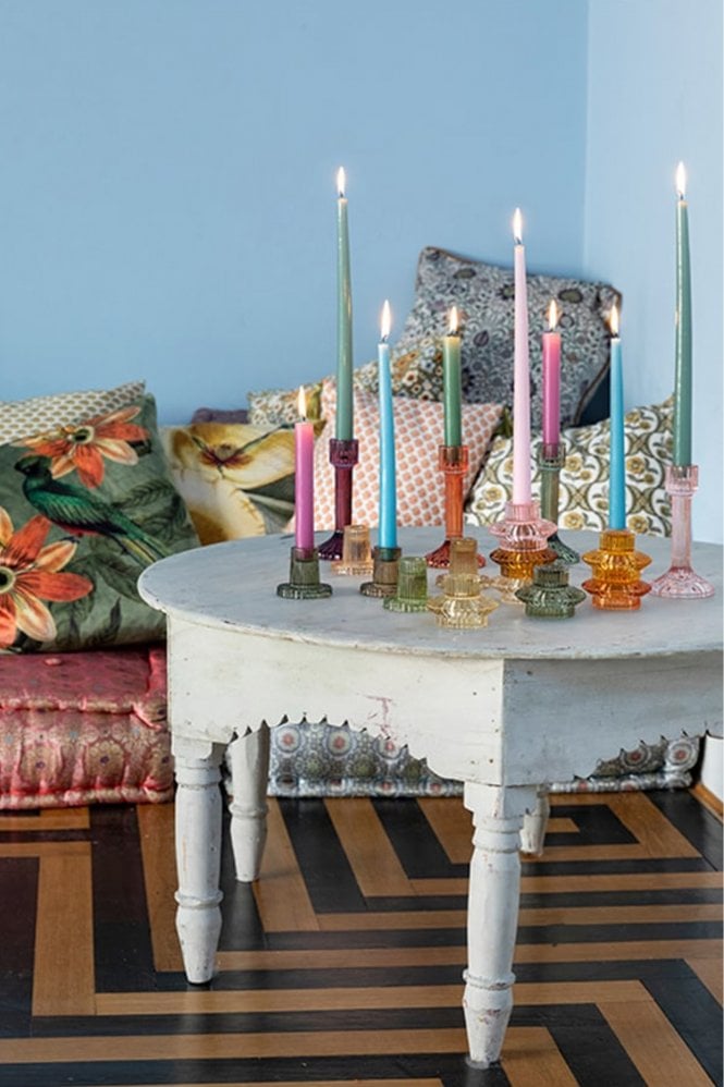 Vanilla Fly Dark Citron Short Candleholder 