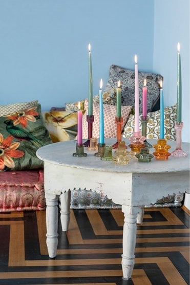 Dark Citron Short Candleholder 