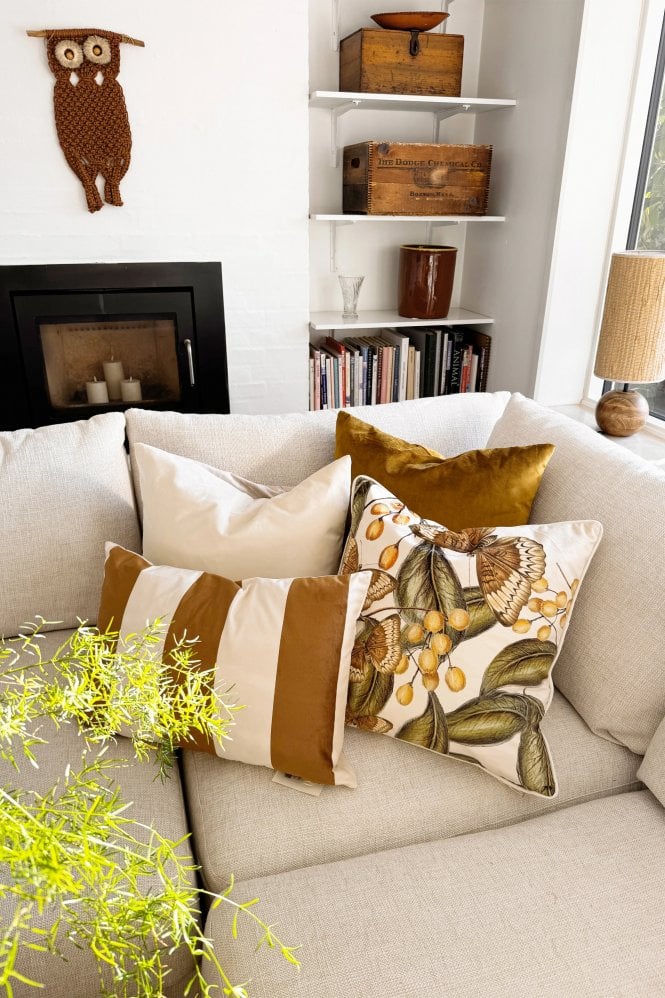Vanilla Fly Harvest Gold Cushion 