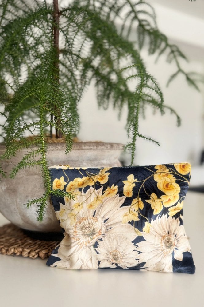 Vanilla Fly Midnight Bloom Make Up Bag 