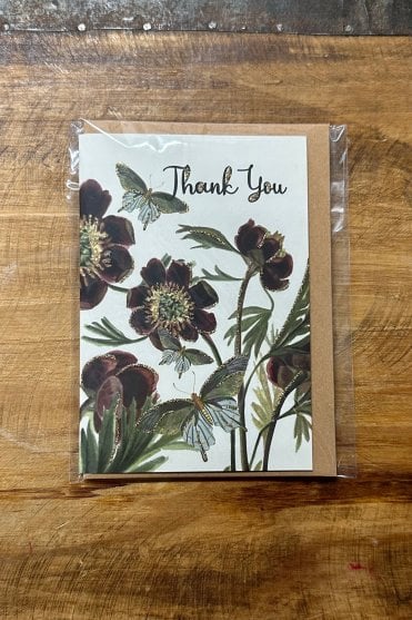 Thank You Floral Greeting Card