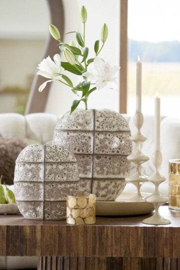 Vireen Candle Stick in Sand - Large