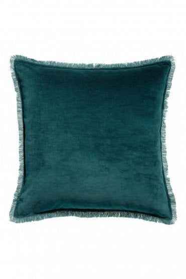 Fara Square Cushion in Peacock