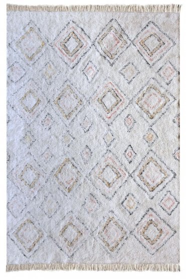 Salford Rug in Ivory and Multi