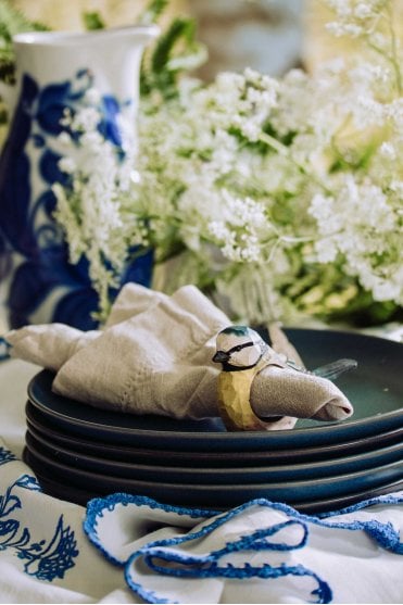 Blue Tit Napkin Ring