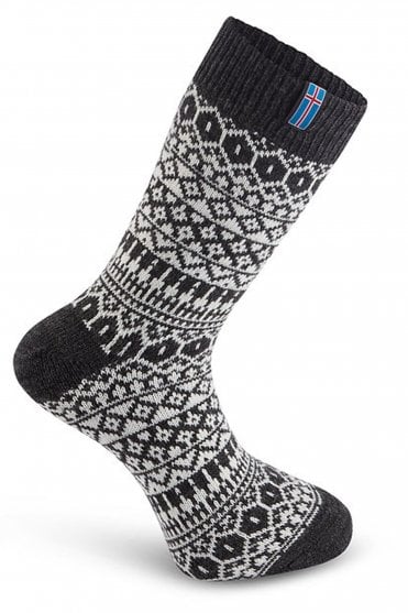 The Icelander Socks in Graphite
