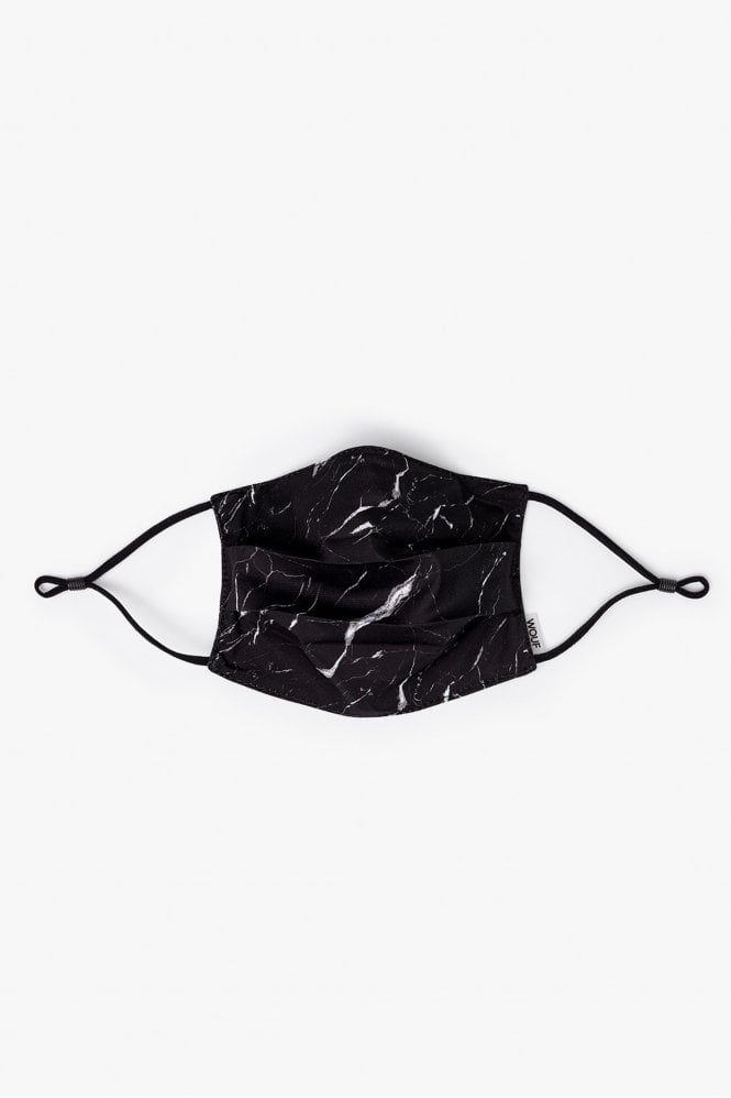 Wouf Black Marble Unisex Face Mask