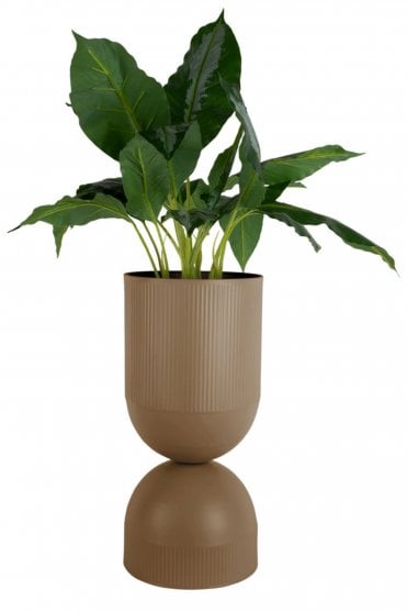 X Large Tonar Plant Pot in Mocha Brown