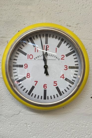 Yellow Wall Clock